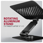 Axagon STND-LRB Laptop-Ständer, 360° drehbar, Doppelgelenk, verlängerbar Soporte para ordenador portátil y tableta Negro 43,9 cm (17.3") (2)