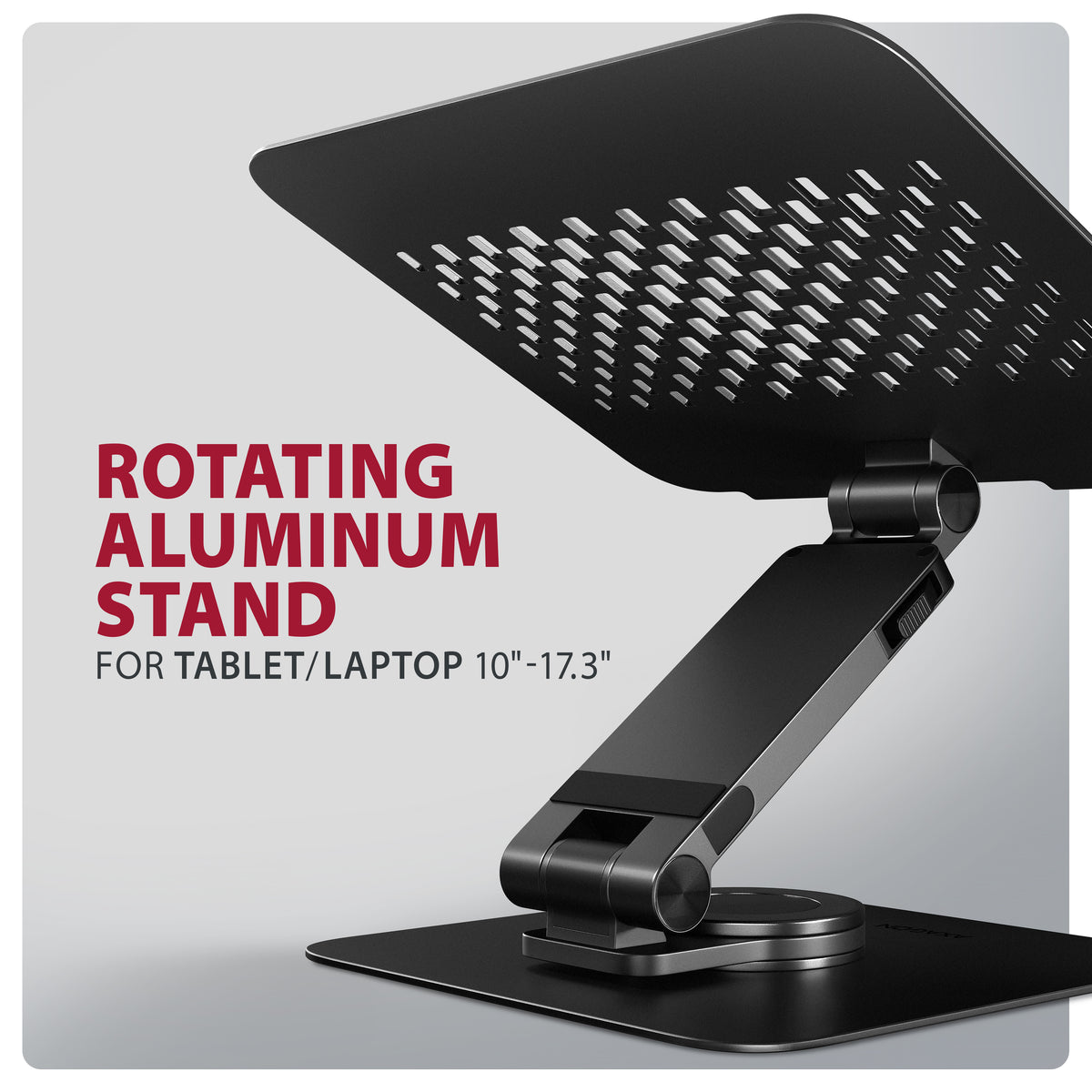 Axagon STND-LRB Laptop-Ständer, 360° drehbar, Doppelgelenk, verlängerbar Soporte para ordenador portátil y tableta Negro 43,9 cm (17.3") (2)