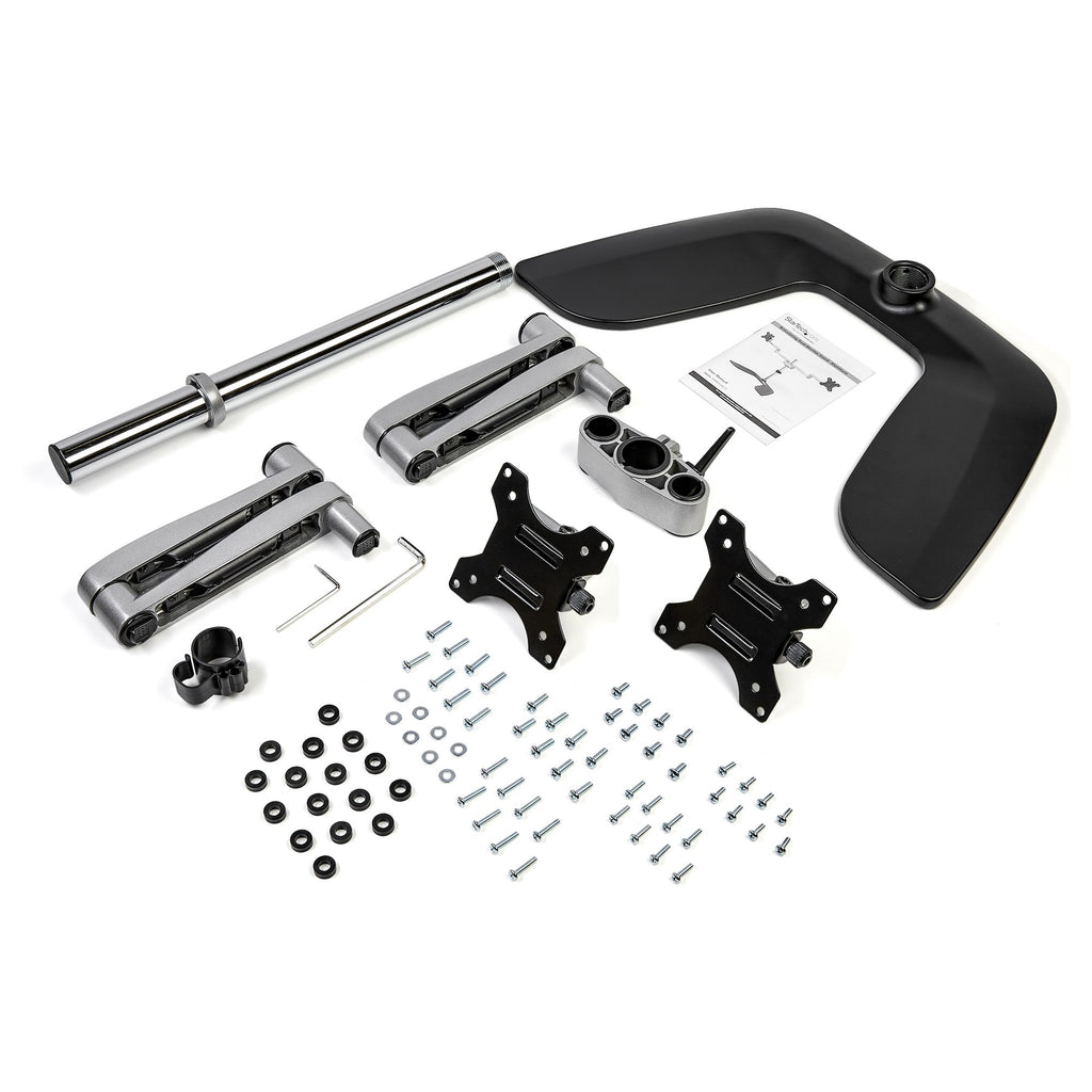 StarTech.com ARMDUALSS soporte para monitor 81,3 cm (32") Negro, Plata (7)
