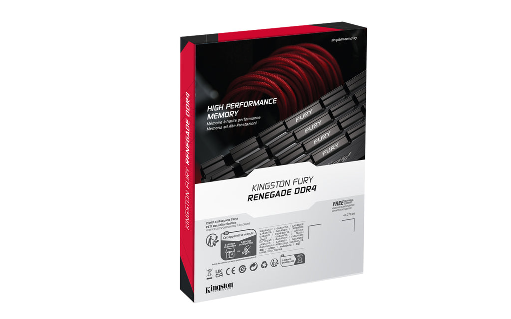 Kingston Technology FURY Renegade módulo de memoria 4 x 16 GB 3600 MT/s 288-pin DIMM (6)