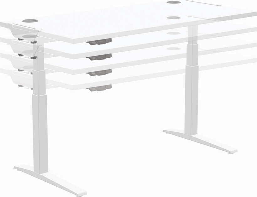 Estructura escr. Fellowes Levado plata (8)