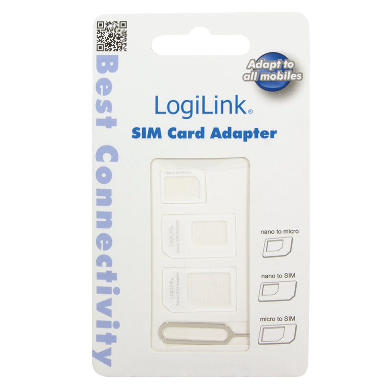 LogiLink AA0047 adaptador para tarjeta de memoria sim / flash Adaptador para tarjetas SIM (6)