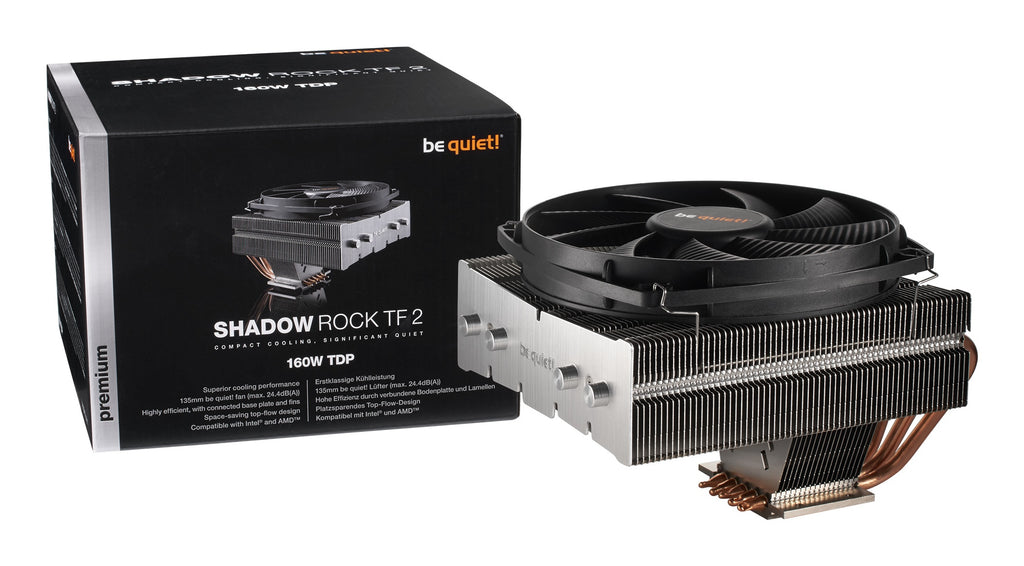 be quiet! Shadow Rock TF 2 Procesador Enfriador 13,5 cm Negro, Cobre, Plata (5)