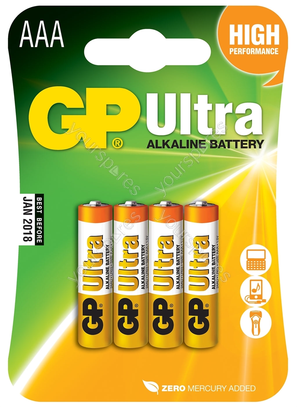 Titan Pila Alcalina Aaa 1,5v Paquete De 4 656.013uk (3)