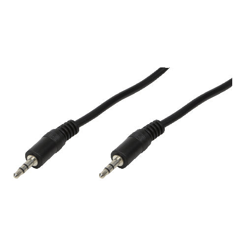 LogiLink 3.5mm - 3.5mm, 3m cable de audio 3,5mm Negro (2)