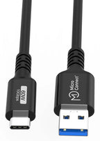 Microconnect USB3.2AC1 cable USB USB 3.2 Gen 2 (3.1 Gen 2) 1 m USB C USB A 60 W Negro (4)