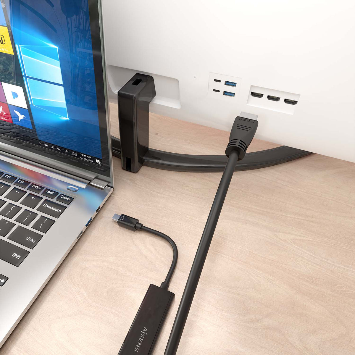 AISENS A125-0890 adaptador de cable de vídeo 5 m Mini DisplayPort HDMI tipo A (Estándar) (5)