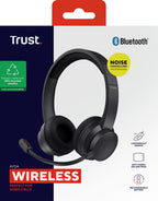 Trust Ayda Auriculares Inalámbrico y alámbrico Diadema Llamadas/Música USB Tipo C Bluetooth Negro (9)