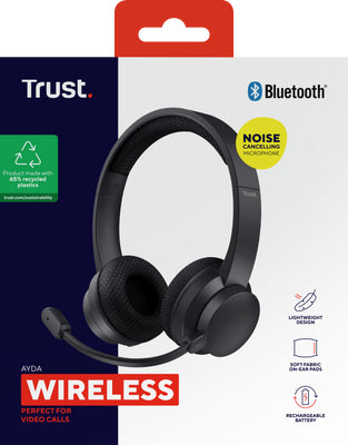 Trust Ayda Auriculares Inalámbrico y alámbrico Diadema Llamadas/Música USB Tipo C Bluetooth Negro (9)