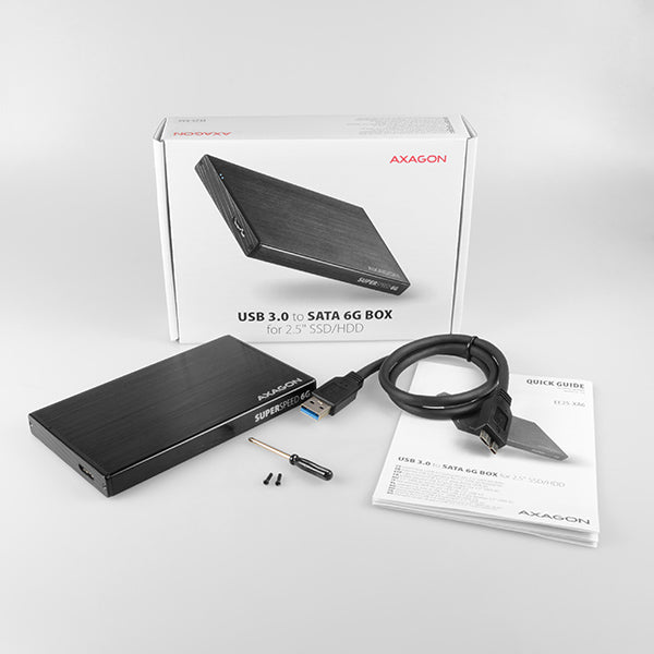 Axagon EE25-XA6 caja para disco duro externo Carcasa de disco duro/SSD Negro 2.5" (9)