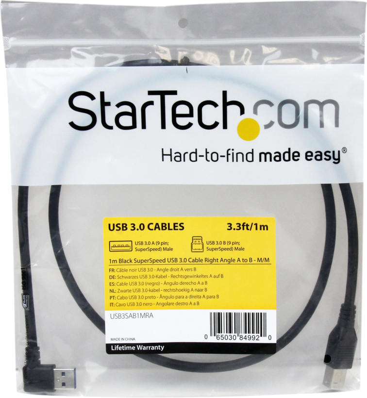 Startech USB3SAB1MRA - Escáner Impresora, Cable USB, USB Type B (2)