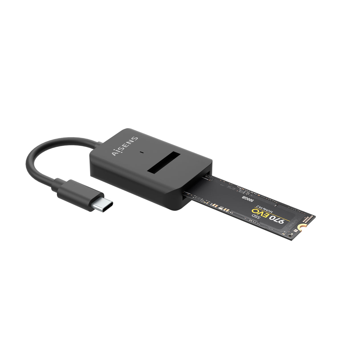 AISENS ASUC-M2D011-BK caja para disco duro externo Caja externa para unidad de estado sólido (SSD) Negro (3)