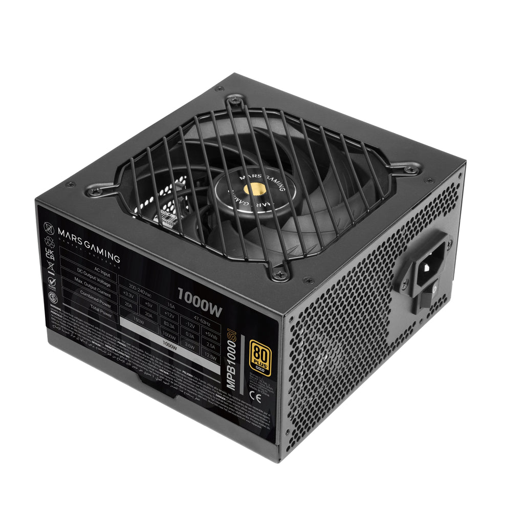 Mars Gaming MPB1000SI unidad de fuente de alimentación 1000 W 24-pin ATX ATX Negro (2)