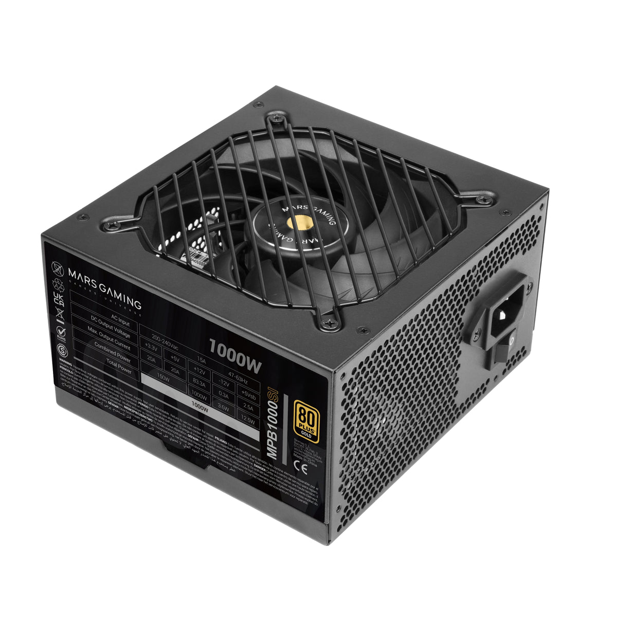 Mars Gaming MPB1000SI unidad de fuente de alimentación 1000 W 24-pin ATX ATX Negro (2)