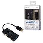 LogiLink CV0109 adaptador de cable de vídeo 0,15 m DisplayPort VGA + HDMI + DVI Negro (7)