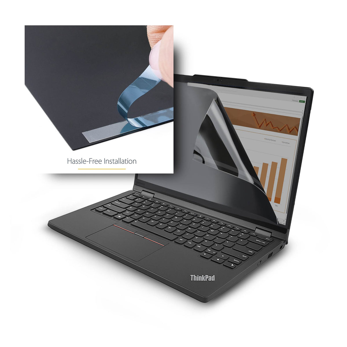 StarTech.com X13Y4-PRIVACY-SCREEN filtro para monitor 33,8 cm (13.3") Portátil Filtro de privacidad para pantallas sin marco (5)