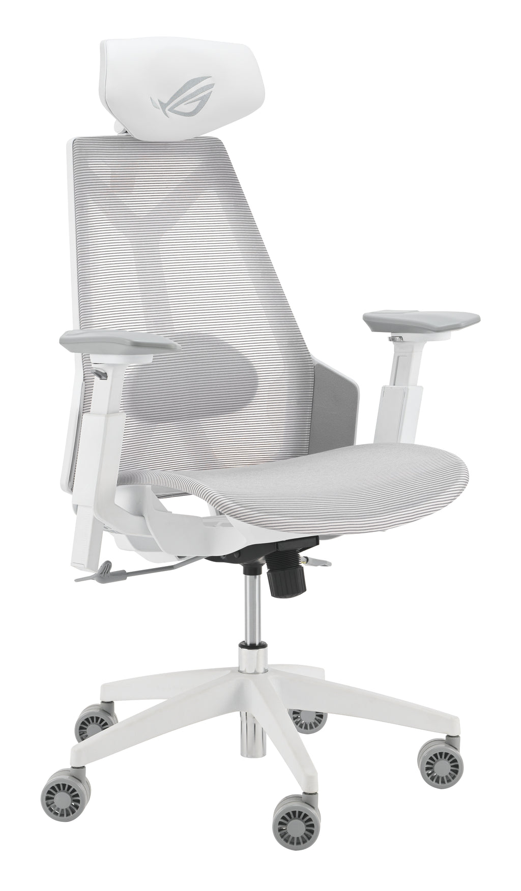 ASUS ROG Destrier Ergo Core White Silla para videojuegos de PC Asiento de malla Blanco (3)