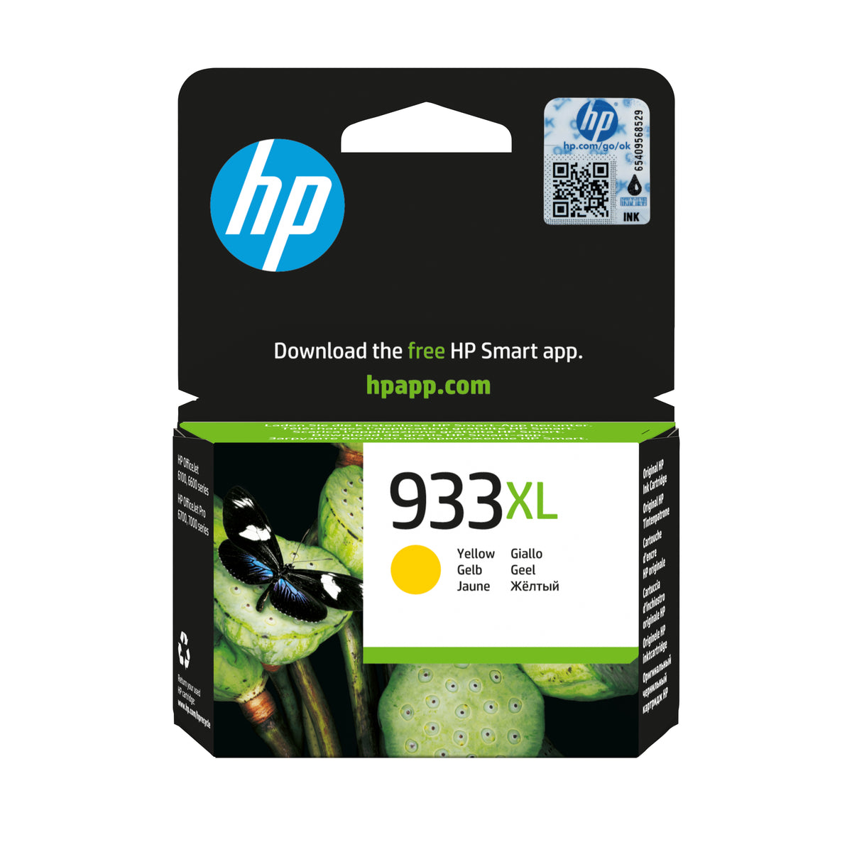 HP 933XL High Yield Yellow Original Ink Cartridge cartucho de tinta 1 pieza(s) (2)
