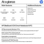 HP EliteBook 6 G1i AI PC Intel Core Ultra 5 225U Laptop 33.8 cm (13.3") WUXGA 16 GB DDR5-SDRAM 512 GB SSD Wi-Fi 7 (802.11be) Windows 11 Pro Silver (5)