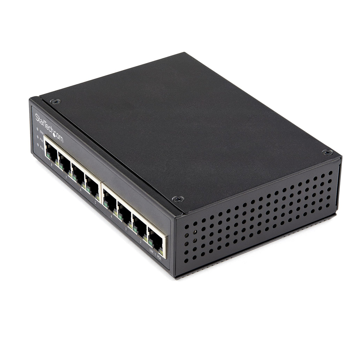 StarTech.com IESC1G80UP switch No administrado Gigabit Ethernet (10/100/1000) Energía sobre Ethernet (PoE) Negro