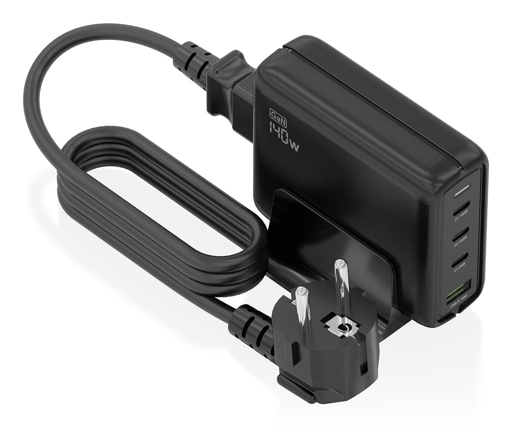 AISENS ASCH-140W4P056-BK cargador de dispositivo móvil Universal Corriente alterna Carga rápida Interior (2)