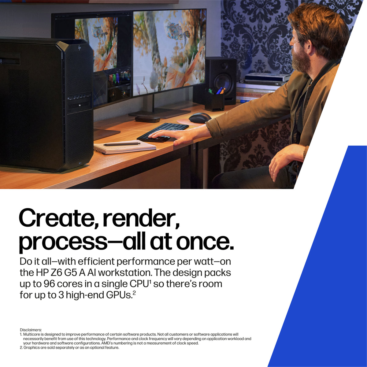 HP Z6 G5 A AMD Ryzen Threadripper PRO PRO 7965WX 128 GB DDR5-SDRAM 1 TB SSD NVIDIA RTX 4000 Ada Windows 11 Pro Tower Workstation AI Workstation Black (9)