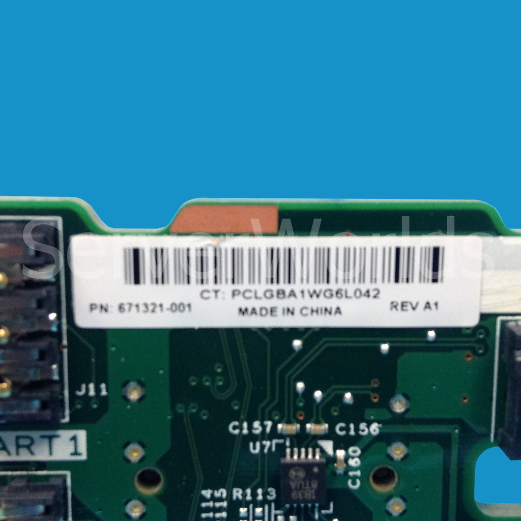 HP 1U 8SFF SAS HDD Backplane 671321-001-RFB – Reacondicionado
