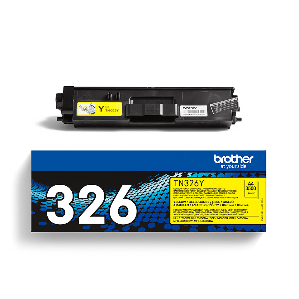 Brother TN-326Y cartucho de tóner 1 pieza(s) Original Amarillo (4)