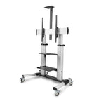 StarTech.com 1110C-MOBILE-TV-CART soporte para TV 2,54 m (100") Negro, Plata