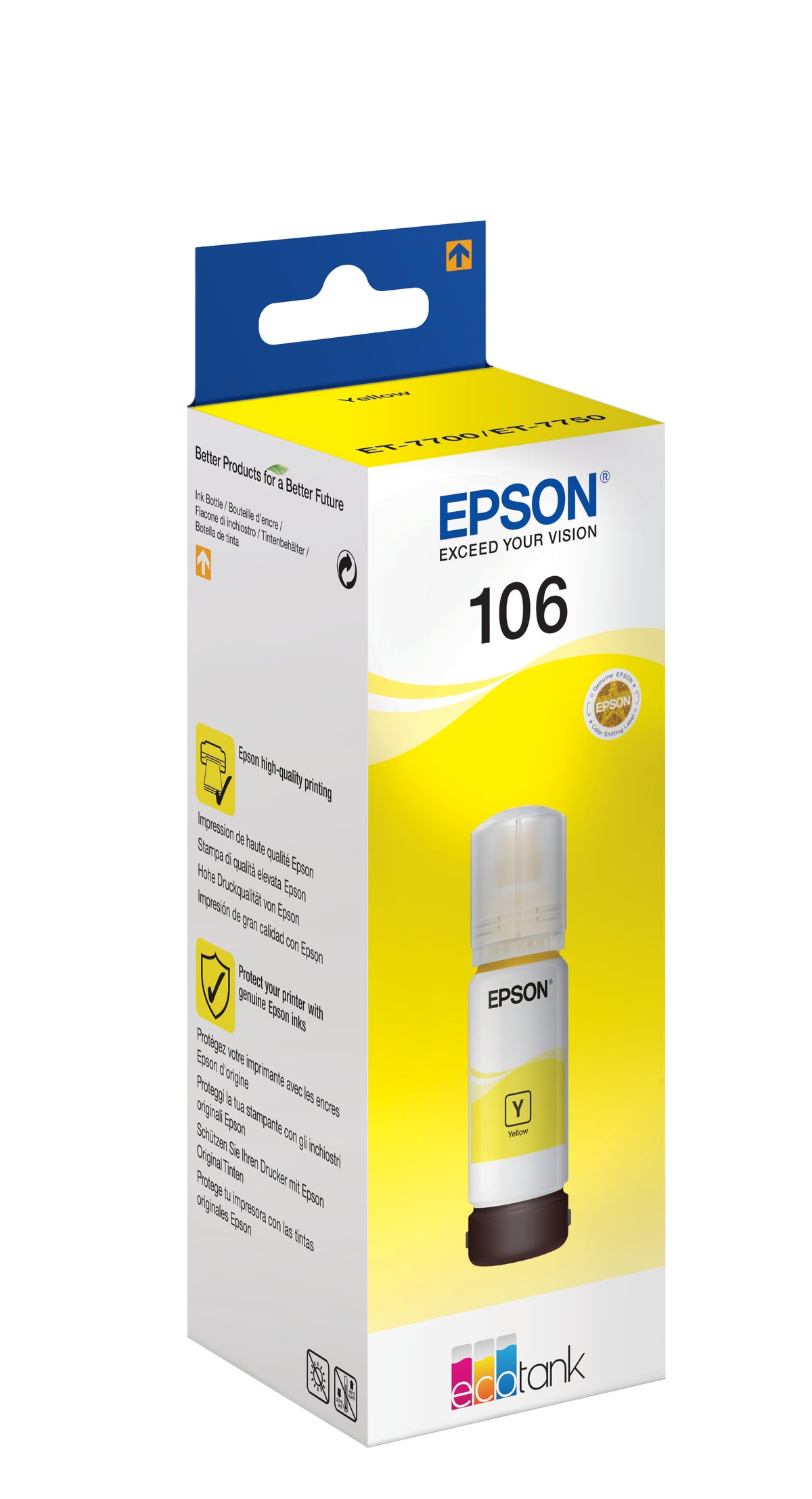 Epson C13T00R440 - 70 ml, amarillo, original, depósito de tinta