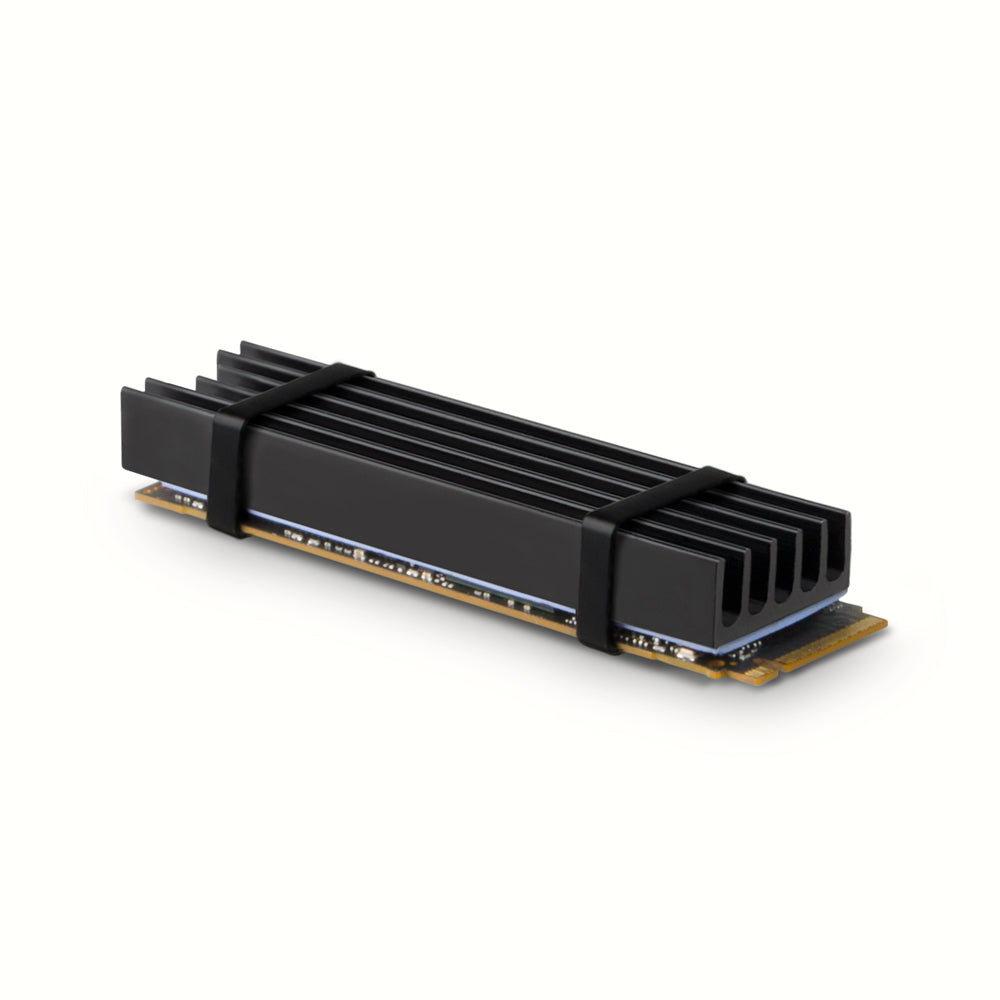 Axagon CLR-M2L10 sistema de refrigeración para ordenador M.2 NVMe SSD, Unidad de estado sólido Disipador térmico/Radiador Negro 1 pieza(s)