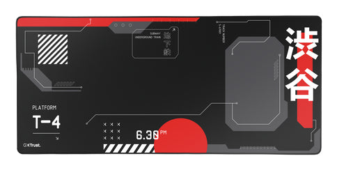 Trust GXT 759 XXL Alfombrilla de ratón para juegos Negro, Rojo