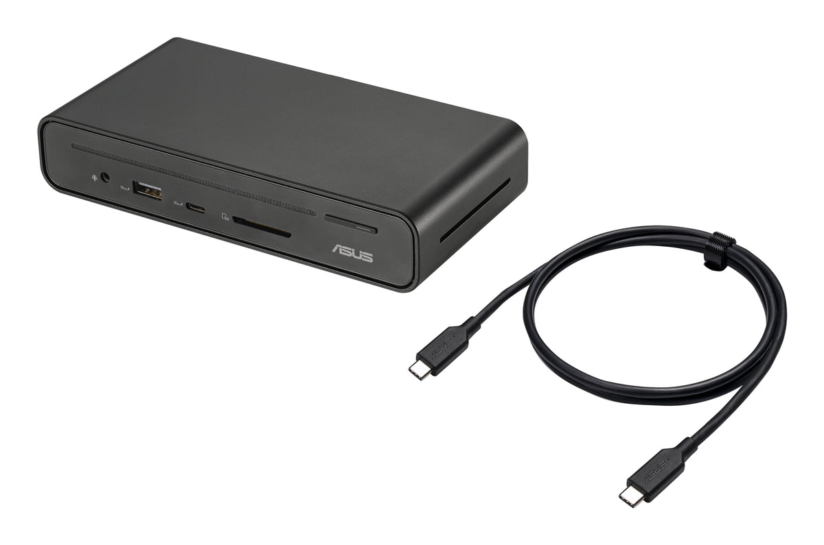 ASUS Triple Display USB-C Dock Duo DC301 Alámbrico Negro (5)