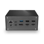 Lindy 43378 base para portátil y replicador de puertos Alámbrico USB 3.2 Gen 2 (3.1 Gen 2) Type-C Gris (4)