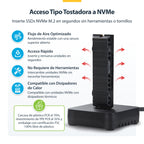 StarTech.com 1USB3-NVME-DOCK base de conexión para disco duro USB 3.2 Gen 2 (3.1 Gen 2) Type-C Negro (7)