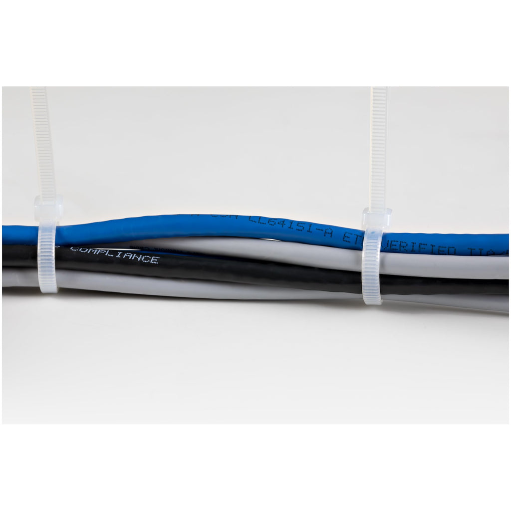 StarTech.com CBMZT10N presilla Brida reutilizable Nylon, Plástico Blanco 100 pieza(s) (4)