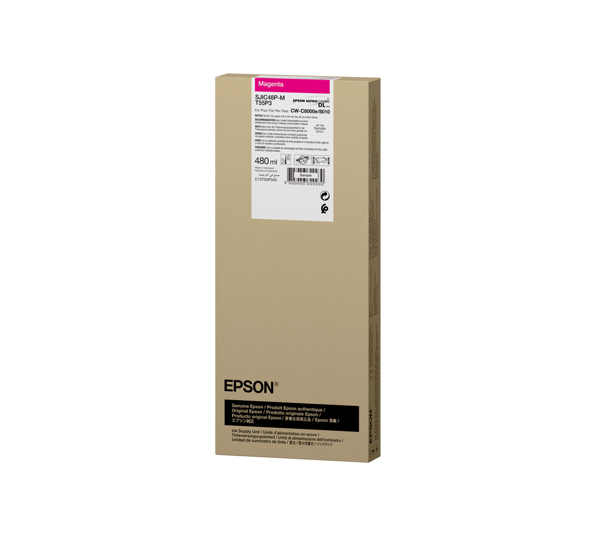 Epson SJIC48P-M cartucho de tinta 1 pieza(s) Original Rendimiento estándar Magenta (3)