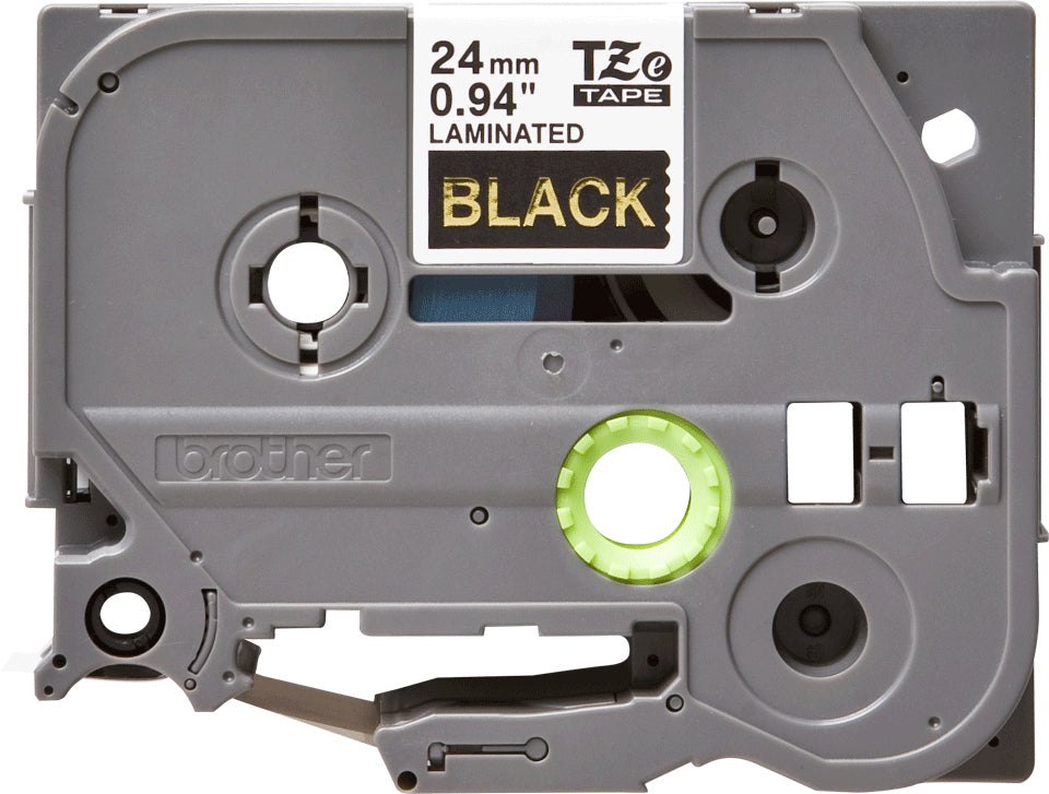 Brother TZE-354 cinta para impresora de etiquetas Oro sobre negro (4)
