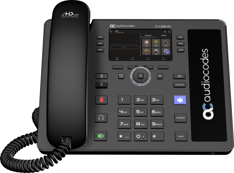 Teléfono IP AudioCodes C435HD-R Teams (2)