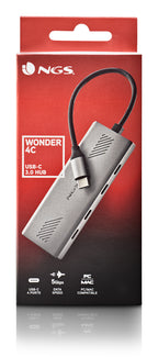 NGS WONDER4-C USB Tipo C 5000 Mbit/s Plata (6)