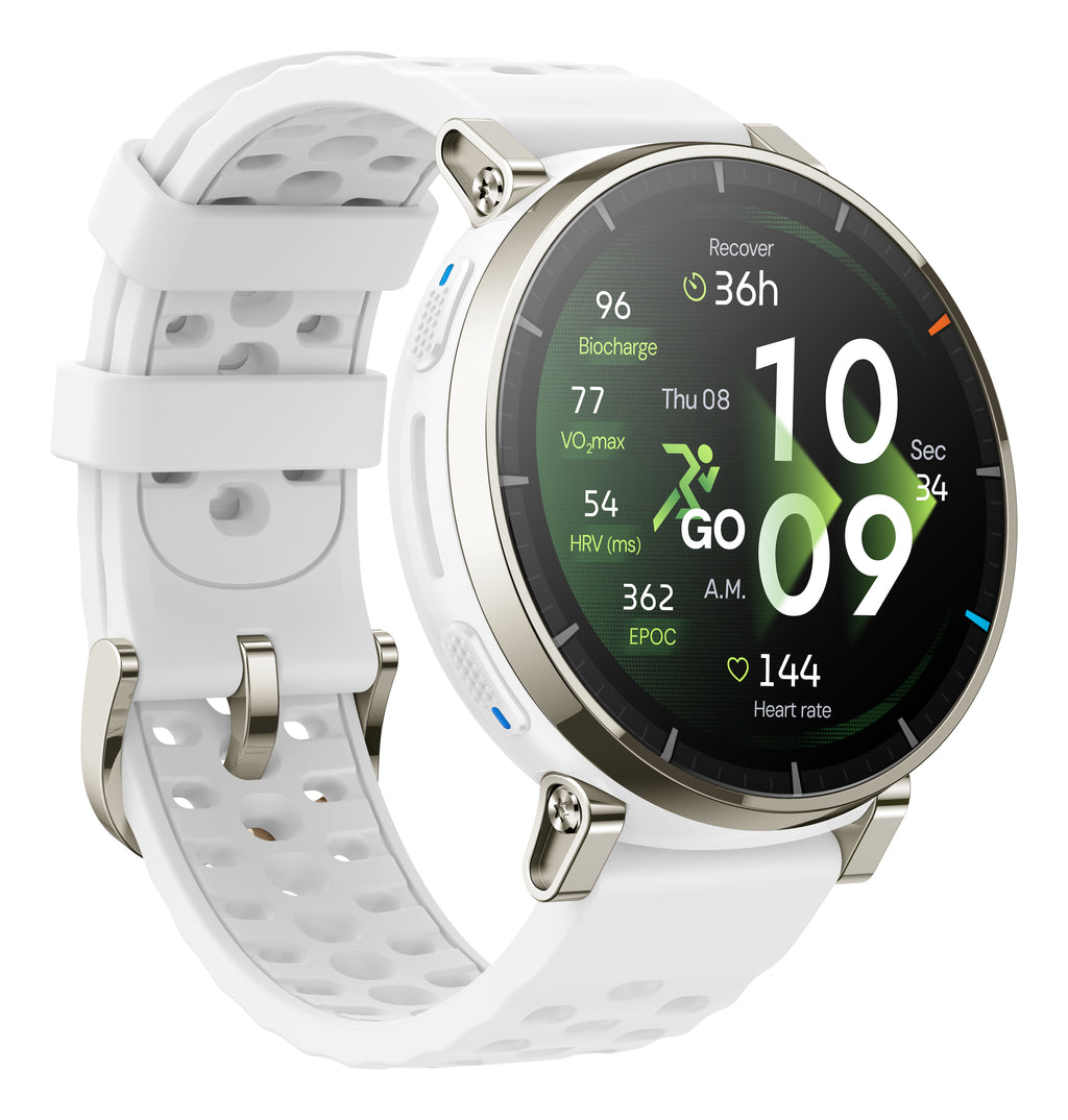Amazfit Active 3 3,35 cm (1.32") AMOLED Digital 466 x 466 Pixeles Pantalla táctil Oro GPS (satélite) (4)