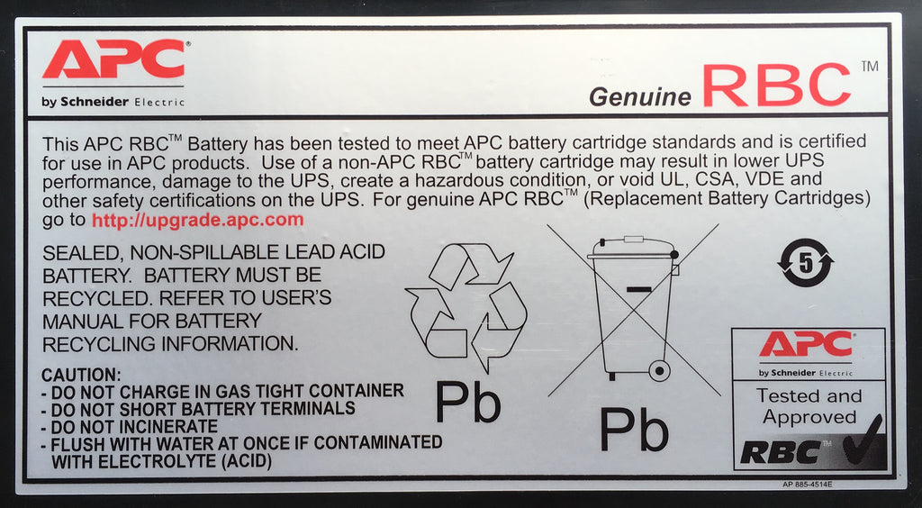 APC APCRBC140 batería para sistema ups Sealed Lead Acid (VRLA) 192 V (3)