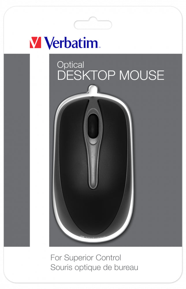 Verbatim 49019 ratón Oficina Ambidextro USB tipo A Óptico 1000 DPI