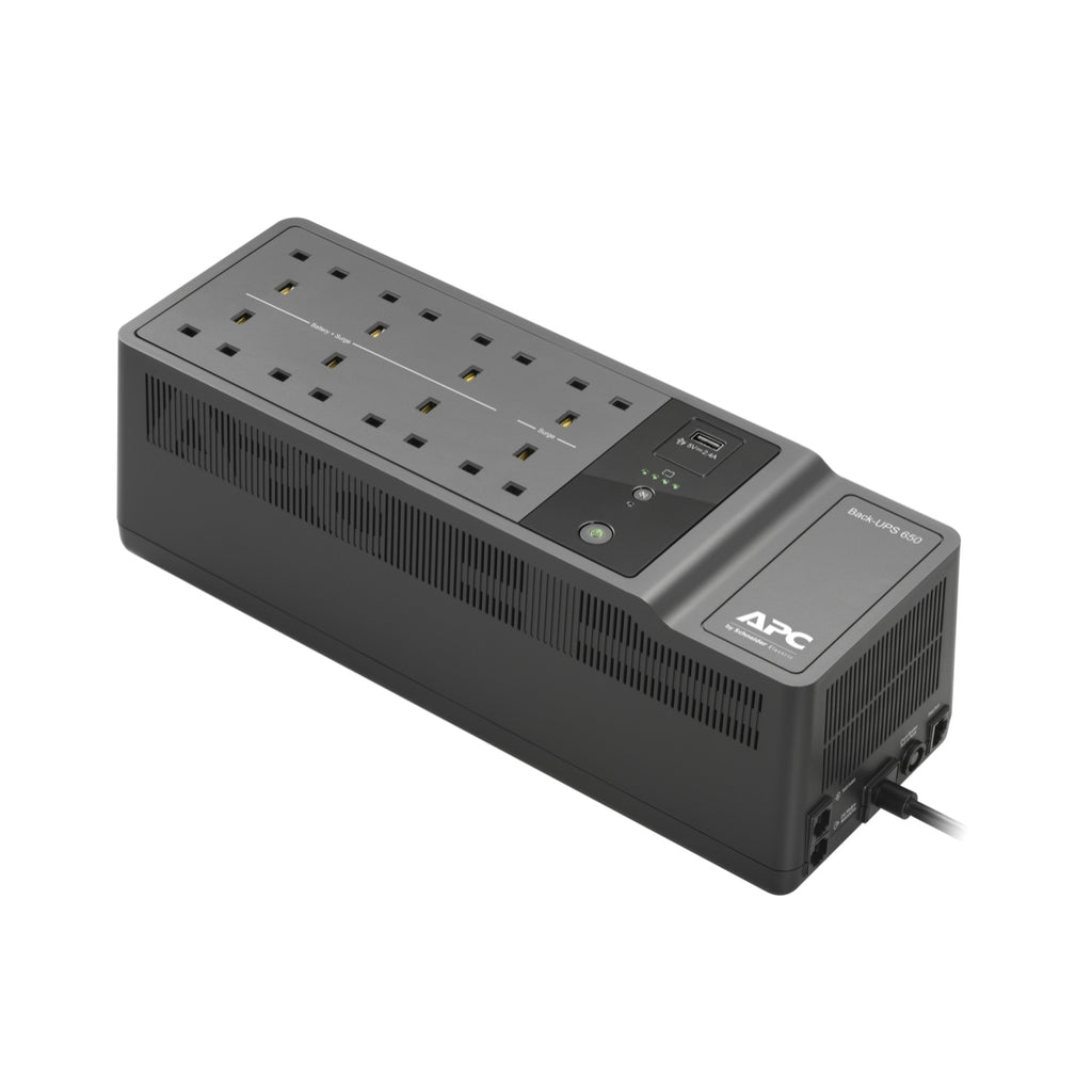 APC BE650G2-UK sistema de alimentación ininterrumpida (UPS) En espera (Fuera de línea) o Standby (Offline) 0,65 kVA 400 W