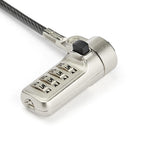 StarTech.com LTLOCKNBL cable antirrobo Negro, Plata 2,043 m