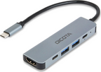 DICOTA D32061 hub de interfaz USB Type-C 10000 Mbit/s Plata (5)