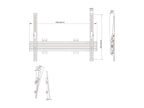 Multibrackets 4950 soporte para pantalla de señalización 3,05 m (120") Negro (6)