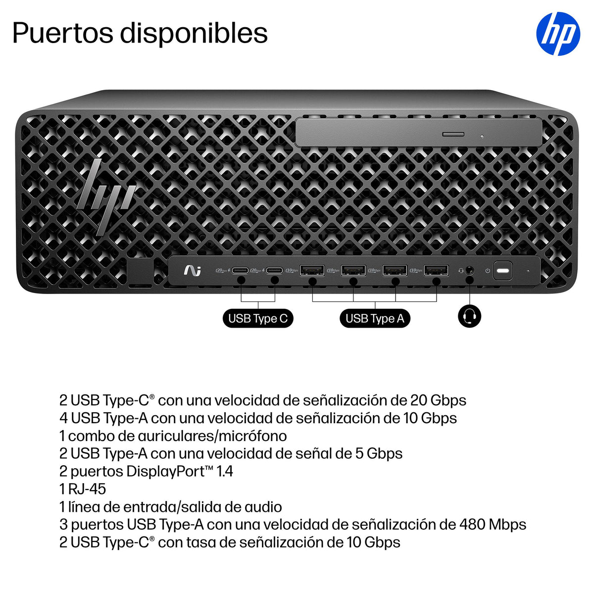 HP Z2 SFF G1i Workstation Desktop PC Wolf Pro Security Edition Intel Core Ultra 7 265 48 GB DDR5-SDRAM 1 TB SSD Windows 11 Pro Puesto de trabajo AI Workstation, AI PC Negro (5)