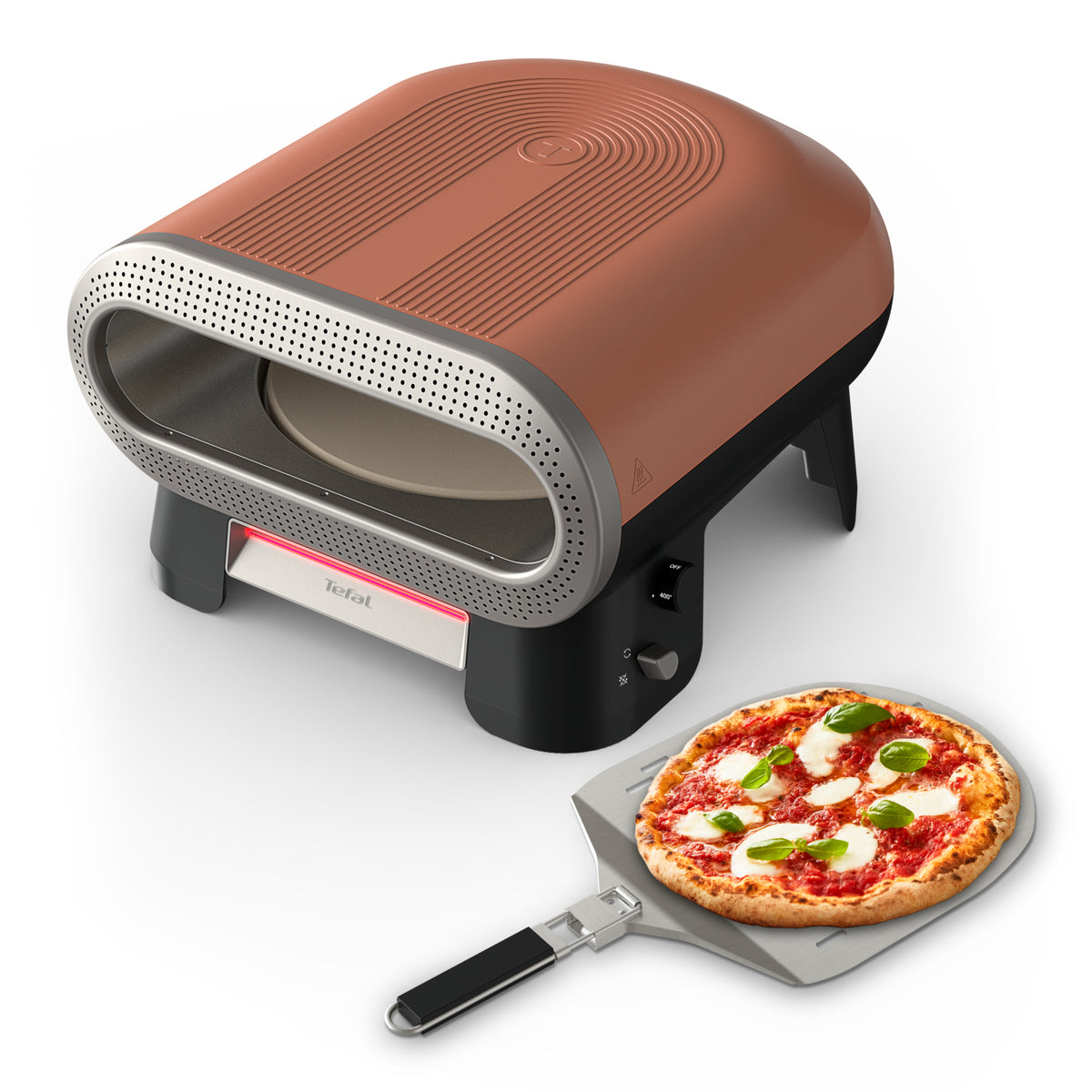 Tefal JM600T fabricante de pizza y hornos 1 Pizza(s) Terracota