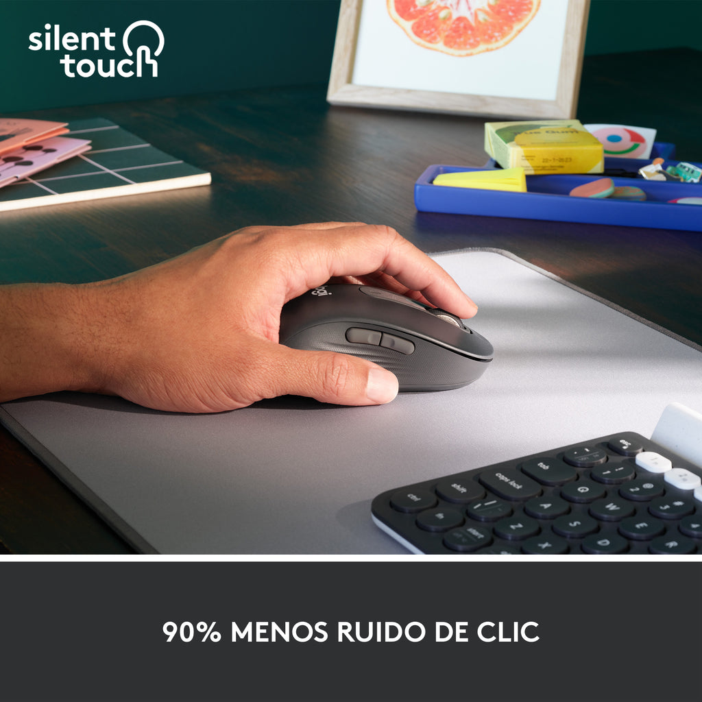 Logitech Signature M650 L ratón Oficina Izquierda Bluetooth Óptico 4000 DPI (9)